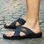 baratos Sandálias e Chinelos para Homem-Masculino Chinelos e flip-flops Jeans Verão Casual Caminhada Rasteiro Preto Azul Escuro Khaki