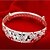 olcso Karkötők és karperecek-Women&#039;s Bracelet Bangles Ladies Asian Fashion Italian Sterling Silver Bracelet Jewelry Silver For Christmas Gifts