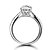 voordelige Ringen-Ringen Modieus Bruiloft Sieraden Sterling zilver / Strass Dames Bandringen 1 stuks,5 / 6 / 7 / 8 / 9 / 8½ / 9½ / 4 Zilver