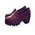 abordables Escarpins femme-Homme-Habillé-Noir / Bordeaux-Gros Talon-Talons / Bout PointuCuir Verni