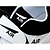 abordables Chaussures sport femme-Femme Ballerines Polyuréthane Printemps Automne Athlétique Décontracté Basketball Talon Plat Blanc Noir