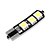 cheap Car Exterior Lights-10pcs T10 6SMD 5050 Canbus Car LED Light Bulb For Car Tail light Side Parking Dome Door Map light (DC12V)