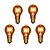 billige Glødelamper-5pcs 40 W E26 / E27 A60(A19) Varm hvit 2300 k Kontor / Bedrift / Mulighet for demping / Dekorativ Glødende Vintage Edison lyspære 220-240 V