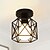 tanie Lampy sufitowe-1-lampka 14 cm (5,5 cala) mini oświetlenie do montażu wpuszczanego Wykończenia metalowe Malowane wykończenia Vintage 110-120 V / 220-240 V / E26 / E27