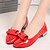 cheap Women&#039;s Flats-Women&#039;s Shoes Patent Leather Spring / Summer Comfort Low Heel / Crystal Heel Bowknot White / Black / Red