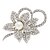 お買い得  ブローチ-結婚式のためのファッションラインストーン合金の花の形のブローチ
