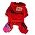 billiga Hundkläder-Hund Huvtröjor Amerikanska / USA Hundkläder Svart Röd Ros Kostym Cotton S M L XL XXL