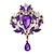 tanie Broszki-Damskie Broszki sztuczna Diament Trwały Modny Postarzane Purple Tęczowy Biżuteria Ślub Impreza Specjalne okazje Urodziny Codzienny Casual
