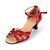 abordables Zapatos de baile latino-Zapatos de baile(Rojo / Plata / Oro) -Latino-Personalizables-Tacón Personalizado