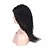 cheap Human Hair Wigs-Human Hair Wig style Brazilian Hair 360 Frontal Kinky Curly Natural Black Wig 150% Density with Baby Hair Natural Hairline African American Wig 100% Hand Tied Natural Black Women&#039;s Short Medium