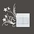 abordables Autocollants muraux-Botanique Stickers muraux Stickers avion Stickers muraux décoratifs / Stickers d&#039;interrupteurs,PVC Matériel AmovibleDécoration
