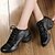 abordables Baskets de Danse-Femme Chaussures Modernes Cuir Basket Lacet Talon Bas Non Personnalisables Chaussures de danse Blanc / Noir