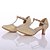 preiswerte Schuhe für Standardtanz und Modern Dance-Damen Schuhe für den lateinamerikanischen Tanz Absätze Maßgefertigter Absatz Glitzer Glitter Schnalle Golden / Silber / Innen