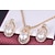 cheap Jewelry Sets-Women&#039;s Jewelry Set Necklace / Earrings Adjustable Earrings Jewelry White For Wedding Party Daily Casual