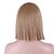 cheap Synthetic Trendy Wigs-Synthetic Wig Straight Yaki Straight Yaki Bob With Bangs Wig Medium Length Blonde Synthetic Hair Women&#039;s Natural Hairline Brown