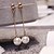 preiswerte Ohrringe-Damen Tropfen-Ohrringe Perlen Ohrringe Retro Modisch Schmuck Golden Für Hochzeit Party Alltag