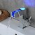 abordables Classiques-Robinet lavabo - LED Chrome Set de centre Mitigeur un trouBath Taps