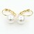 preiswerte Ohrringe-Damen Tropfen-Ohrringe Billig damas Personalisiert Einfach Modisch Künstliche Perle Ohrringe Schmuck Gold Für Alltag Verabredung