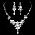 preiswerte Schmucksets-Schmuckset Halskette / Ohrringe Modisch Silber Halsketten Ohrringe Für Hochzeit Party 1 Set Hochzeitsgeschenke