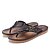 baratos Sandálias e Chinelos para Homem-Homens Sapatos Confortáveis Couro Ecológico Verão Chinelos e flip-flops Preto / Marron / Azul