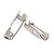 billige Smykkeverktøy og tilbehør-beadia 150pcs rustfritt stål brosje pin låsen funn (blandet 2 størrelser)