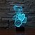 abordables Decoración y lámparas de noche-1 pieza Luz nocturna 3D USB Regulable 5 V