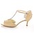 cheap Women&#039;s Heels-Women&#039;s Sandals Wedding Dress Party &amp; Evening Summer Crystal Stiletto Heel Stretch Satin Champagne