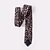 cheap Men&#039;s Accessories-Brown Floral Skinny Ties Cotton