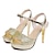 cheap Women&#039;s Sandals-Women&#039;s Sandals PU Summer Casual Wedge Heel Silver Golden