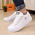 cheap Men&#039;s Sneakers-Men&#039;s Leatherette Spring / Summer / Fall Comfort Sneakers Flat Heel Lace-up White / Black / Brown / Winter / Outdoor