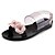 preiswerte Damensandalen-Damen Schuhe PVC Frühling Sommer Herbst Gelee Flache Schuhe Flacher Absatz Blume für Normal Schwarz Rosa