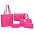 cheap Bag Sets-Women&#039;s Bags PU(Polyurethane) Tote / Satchel / Clutch 6 Pieces Purse Set Solid Colored Purple / Fuchsia / Blue / Bag Sets / Bag Set