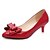 Недорогие Женская обувь на каблуках-Белый Черный Красный Розовый-Для женщин-Для офиса Для праздника Для вечеринки / ужина-Лакированная кожа-На шпильке-Туфли лодочки