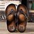 baratos Sandálias e Chinelos para Homem-Homens Sapatos Confortáveis Couro Ecológico Verão Chinelos e flip-flops Preto / Marron / Azul