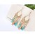 voordelige Oorbellen-Dames Druppel oorbellen Kroonluchters Tupsu Bohémien Europees Modieus Hars oorbellen Sieraden Rood / Groen / Roze-blauw Voor Feest Dagelijks Causaal Werk