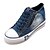 cheap Women&#039;s Sneakers-Women&#039;s Denim Spring / Summer / Fall Comfort Wedge Heel Zipper / Lace-up Dark Blue / Light Blue