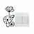 billige Veggklistremerker-Blomster Wall Stickers Fly vægklistermærker Dekorative Mur Klistermærker / Klistermærker til kontakter,PVC Materiale Kan fjernesHjem
