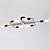 abordables Éclairages Spoutnik-Luminaires encastrés de style mini à 6 ampoules 87 (34,8 po) Finitions peintes en métal rustique / lodge / vintage / moderne contemporain 110-120 V / 220-240 V