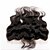 cheap Closure &amp; Frontal-13 x 4 inch Black / Natural Black Lace Front Wavy Human Hair Closure Light Brown Swiss Lace 30g-80g gram Cap Size