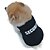 cheap Dog Clothes-Cat Dog Shirt Puppy Clothes Letter &amp; Number Casual / Daily Dog Clothes Puppy Clothes Dog Outfits Black Blue Costume  Dog  XS