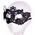 billige Hår Smykker-sey stil sorte / hvide blonder maske til halloween fest dekoration masker maskerade