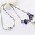 זול שרשראות-לבן שרף סגסוגת פול כחול שרשראות תכשיטים עבור חתונה Party אירוע מיוחד יוֹם הַשָׁנָה יום הולדת מתנה / יומי