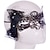 abordables Bijoux Cheveux-style sey masque en dentelle noir / blanc pour halloween décoration fête masque mascarade