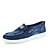 economico Slip-ons e mocassini da uomo-Da uomo-Ballerine-Casual-Comoda-Piatto-Tessuto-Blu / Blu scuro