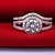 preiswerte Ringe-Ringe Modisch Hochzeit Schmuck Sterling Silber Damen Statementringe 1 Set,5 / 6 / 7 / 8 / 9 / 8½ / 9½ / 4 Silber