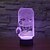 baratos Iluminação Noturna &amp; Decoração-Luz noturna 3D Regulável USB 1 Pça.