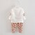 cheap Sets-Girls&#039; Floral Casual / Daily Floral Tee Pants Vest Pink