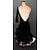 Χαμηλού Κόστους Latin Ρούχα Χορού-χορός salsa latin χορευτικό φόρεμα βολάν γυναικεία απόδοση 3/4 μανίκι ψηλό σιφόν σατέν spandex