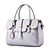 cheap Handbag &amp; Totes-Women Bags Fall PU Shoulder Bag Ruffles for Shopping Casual Formal Outdoor Office &amp; Career Black Blushing Pink Light Blue Light gray
