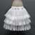 זול תחתוניות לחתונה-תחתונית  סליפ שמלת נשף באורך ברך 3 רשתות בד טול פוליאסטר לבן